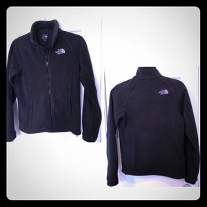 💜 EUC North Face💜 Black Zip Fleece XS